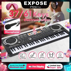 EXPOSE Electric Piano 37/61 Keys Electronic toy organ Keyboard Toy Electronic Piano Musical with Microphone