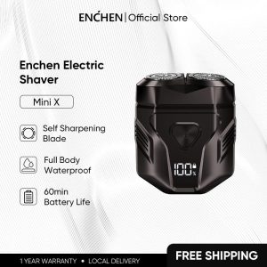 【COD】Enchen Mini X Electric Shaver Magnetic Cutter Head Digital Display 100% Waterproof Shaver Man