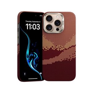 Sarung PerisaiAir Air, Benks GoldenTide, Dibina dengan Kevlar, Serasi dengan iPhone 16 Pro Max, 16 Pro, 15 Pro Max dan 15 Pro