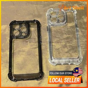 Clear Shockproof Luxury Phone Case Compatible for IPhone 16 15 11 13 14 12 Pro 7 8 Plus XS Max X XR Soft Transparent Four Casing Protection Silicone Mobile Wireless