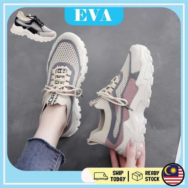 READY STOCK EVA Kasut Sport Perempuan Kasut Murah Kasut Kasual Wanita Kasut Sport Sarung Women Shoes Women