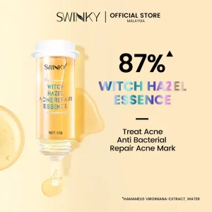 SWINKY Witch Hazel Acne Repair Essence 15g Acne Serum Spot Scars Treatment Brightening Face Serum For Repair treatacnescars treatacnescar treatacneproblem Jerawat Kulit Treatments Parut Skincare Supplement Wajah Whitening Pigmentation