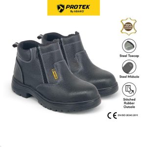 PROTEK 100% Genuine Leather Safety Boots SFA755J4 SFA755A4-E SFA755H4-E Steel Toecap & Midsole/Mid Cut/Safety Shoes/Kasut Keselamatan/