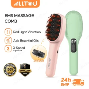 ALLTOU Electric Massage Comb Anti-shedding Red Light Negative Ion Magnetic Hair Massage Comb