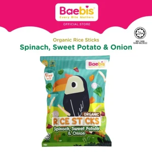 Baebis Organic Rice Stick (Spinach, Sweet Potato & Onion) - For Baby