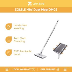 Zolele DM02 Disposable Towel Mop Small Lazy Flat Mop Towel Replacement Hands-Free Mini Mop Washing Household Window Dust Cleaning