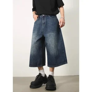 Seluar Jeans Seluar, Longgar Sesuai, Kaki Lebar, Rekaan Tinggi, Uniseks, Blaus Fesyen Kasual, Ketibaan Baru