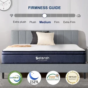Betensh Tilam ContourFlex Support Pocket Spring Mattress 25cm(10'')Single/ Super Single/Queen/King(10 Years Warrenty)