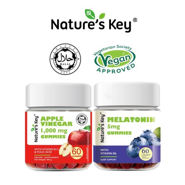 Gummies Ashwagandha Gummies Epal dan Gummies Tidur dalam Set Combo Perisa Strawberi Perisa Epal dan Perisa Blueberry Semula Jadi Satu set mengandungi 2 botol gummies sleep gummies