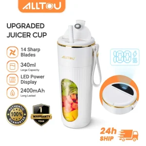 ALLTOU Rechargeable Battery Mini Portable Juicer 350ML Wireless Electric Electric Portable Juicer Mini Juicer Typce-C