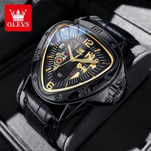 OPK Jam Tangan Lelaki Original Kalis Air Murah Viral 2024 Fashion Style Dengan Kotak Tali Kulit Watches for Men with Luxury Box 8168 bentuk hati Material logam+kulit dalam stok Warna berbilang Ada kotak Pejabat parti pemberian hadiah Garanti 1 tahun