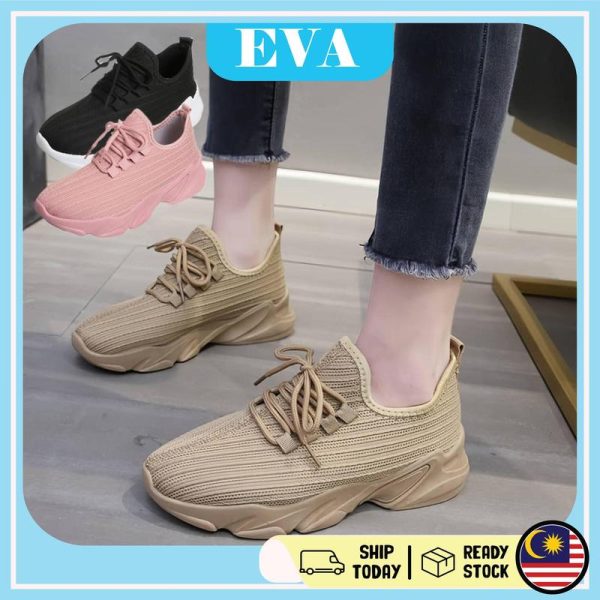 READY STOCK EVA Sneaker Kasut Sports Perempuan Kasut Murah Kasut Kasual Wanita Kasut Sport Sarung Women Shoes Women Casual Sneakers