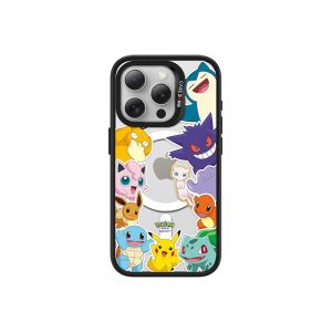 ImagiSnap, CASEBANG, Siri Pokemon1.0, Pengecasan Magnetik Magsafe, Berjenama bersama dengan iPhone 13-16 dan Samsung S24 / 24 + / 24U / 25U Siri, Beg Udara Balut Penuh Empat Penjuru, Tahan Kejutan, Reka Bentuk Pokemon Rally