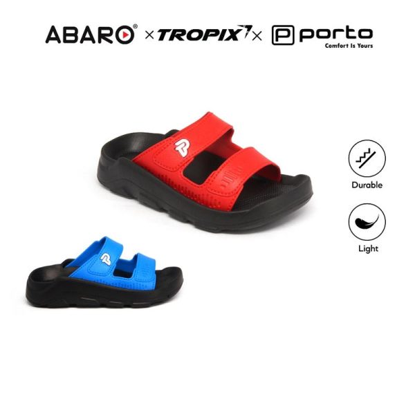 ABARO Super Light Comfy ESN41D1 ESN51D1 TROPIX PORTO Soft EVA Kids Slipper/Selipar Kanak-Kanak/Sandal Kanak-Kanak