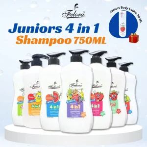 Felora Junior Head to Toe 4 in 1 Soft Smooth Clean Body and Hair Shampoo 750ml // sabun mandi, sabun mandian bayi, mandian baby Kids Body Wash Newborn shampoo malaysia babies eczema Anak Child Rambut