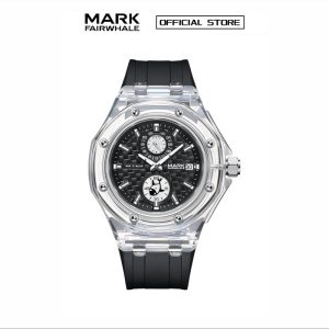 【100% Authentic】Jam Tangan Kuarza Lelaki, Fesyen Mark Fairwhale, Reka Bentuk Sejuk dan Diperibadikan, Pelbagai fungsi, Sarung Lutsinar, Kalis Air sehingga 30M, Gaya Retro Elegan, Waranti 2 tahun, 5830 Watches