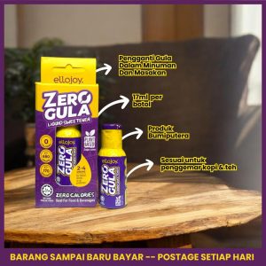 Ellojoy Zero Gula Sweteener (17ml, Halal, produk bumiputera)