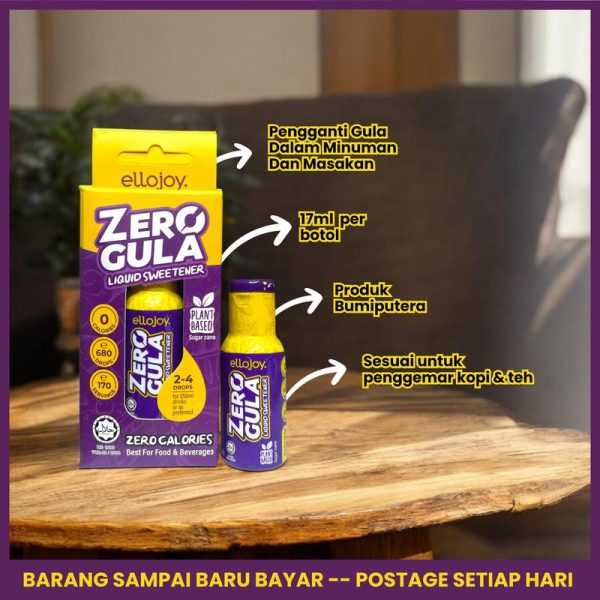 Ellojoy Zero Gula Sweteener (17ml, Halal, produk bumiputera)