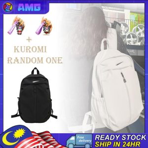 【COD】AMG Korean large capacity backpack for Unisex nylon waterproof casual breathable schoolbag