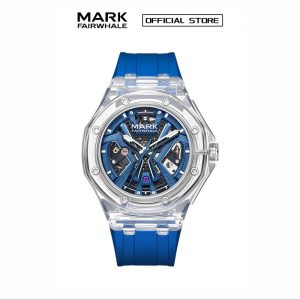 【100% Authentic】Jam Tangan Mekanikal Lelaki, Mark Fairwhale, Fesyen, Reka Bentuk Berongga, Bentuk Persegi, Gaya Sukan, Kalis Air, 6550 Watches