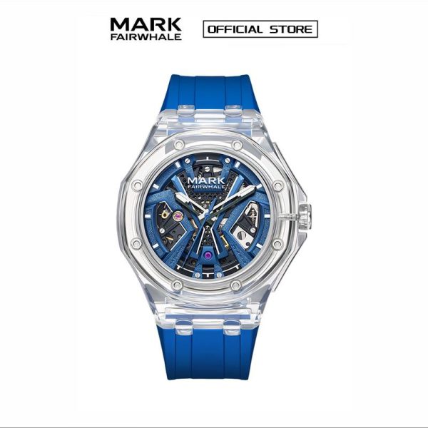 【100% Authentic】Jam Tangan Mekanikal Lelaki, Mark Fairwhale, Fesyen, Reka Bentuk Berongga, Bentuk Persegi, Gaya Sukan, Kalis Air, 6550 Watches