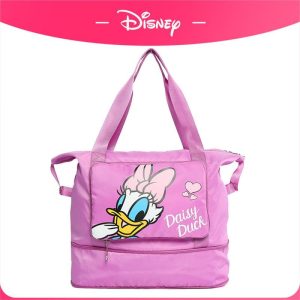 Beg Sukan Kalis Air, Disney, Untuk Wanita, Kapasiti Besar, dengan Pemisahan Kering dan Basah, Beg Tangan, Sesuai untuk Kecergasan dan Perjalanan, dengan Takal Palam, [COD] Ransel Travel Bags