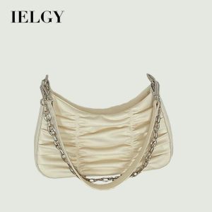 Beg Bahu Wanita, Fesyen Korea, IELGY Hitam Kulit
