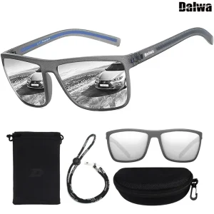 Cermin Mata Hitam Memancing Terpolarisasi, Dalwa, Untuk Lelaki, Sesuai Fleksibel untuk Semua Saiz Kepala, Sesuai untuk Memandu, Mendaki dan Memancing, Cermin Mata Matahari Klasik, Perlindungan UV400, Cermin Mata, Sesuai untuk Sukan Luar