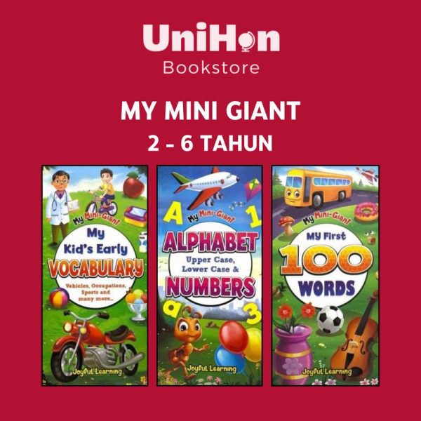 [UNIHON] MTM: MY MINI GIANT Prasekolah Board Book Joyful Learning Series Buku