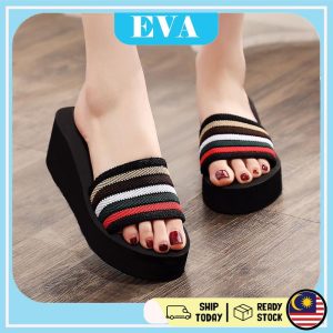 READY STOCK EVA Shoes Selipar High Heels Women Kasut Tinggi Wanita Perempuan Kasual