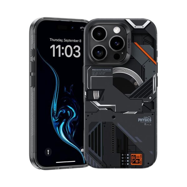 Sarung Telefon Mecha MagClap, Benks, untuk iPhone 16 Pro Max, 16 Pro, 16 Plus, 16, 15 Pro Max, 15 Pro, 14 Pro Max, 14 Pro