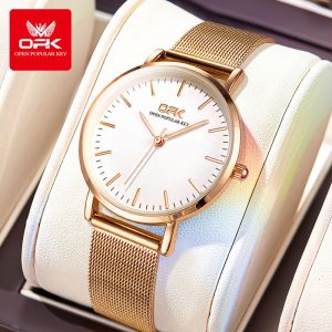 OPK Jam Tangan Wanita Perempuan Original Steel Watch 2025 Women's Casual Waterproof Rose Gold Quartz Watches Murah Tahan Karat 8101 Jam perempuan berputar-putar Banyak warna Ada kotak Ada stok tersedia Pertandingan parti pemberian hadiah