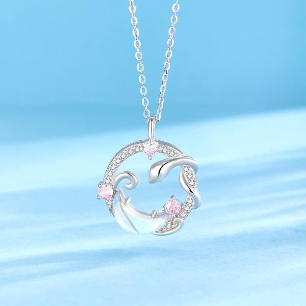 Kalung Peluh Musim Panas & Loket Ular Celestial Tahan Kotoran Kalung Cantik Hypoallergenic untuk Wanita Barang kemas yang bergaya dan serba boleh Jewelry Necklaces