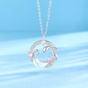 Kalung Peluh Musim Panas & Loket Ular Celestial Tahan Kotoran Kalung Cantik Hypoallergenic untuk Wanita Barang kemas yang bergaya dan serba boleh Jewelry Necklaces