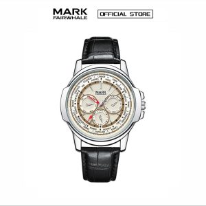 【100% Authentic】Jam Tangan Lelaki Fesyen, MARK FAIRWHALE, Trend mewah, Kalis Air, Jam Tangan Kuarza, untuk Lelaki, Sesuai untuk Perniagaan dan Personaliti, FW-5018 Watches
