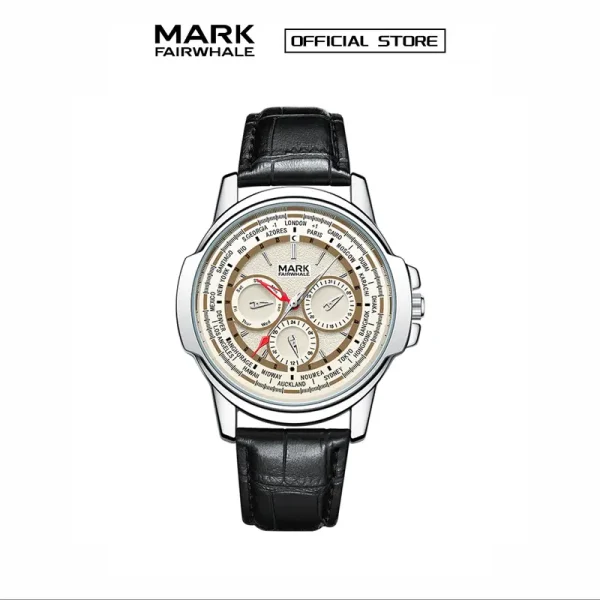 100% AuthenticJam Tangan Lelaki Fesyen, MARK FAIRWHALE, Trend mewah, Kalis Air, Jam Tangan Kuarza, untuk Lelaki, Sesuai untuk Perniagaan dan Personaliti, FW-5018 Watches