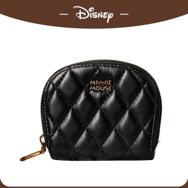 Penutup Kad Fesyen Berbilang Kad Zip Disney, Reka Bentuk Minimalis, Dompet Sifar Separuh Bulat Lingge Mini, Sesuai untuk COD Selempang
