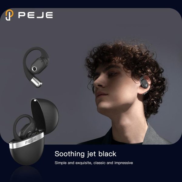Fon Kepala Atas Telinga Sukan, PEJE L09 OWS, Bateri Tahan Lama 8 Jam, Bluetooth V5.3, Sentuhan Butang Pintar, Kalis Air IPX4