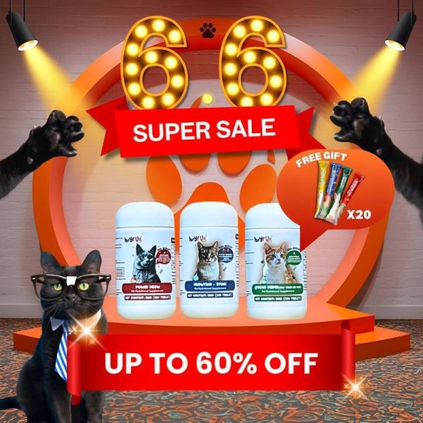 [HEYFUR][CAT SUPPLEMENT][200 TABLET][BIO BULLET SERIES][VITAMIN KUCING][POWER MEOW][MEOWTING-STONE][STRONG MAMA] multivitamin kucing