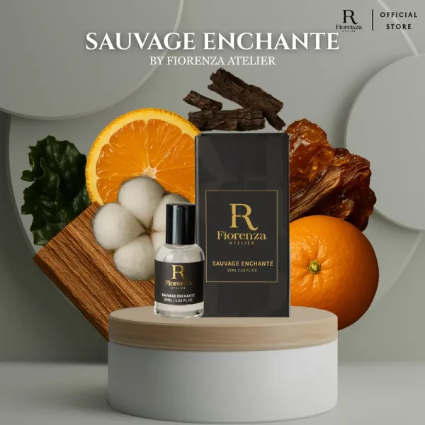 Sauvage EnchanteFiorenza Him Perfume Fruity Flora Woody Aromatic Long-Lasting for Men 5ml, 10ml, 30ml Parfum