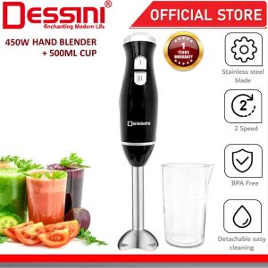 DESSINI ITALY Hand Blender Chopper Mixer Grinder Juicer Food Processor Stainless Steel Knife Blade Pengisar