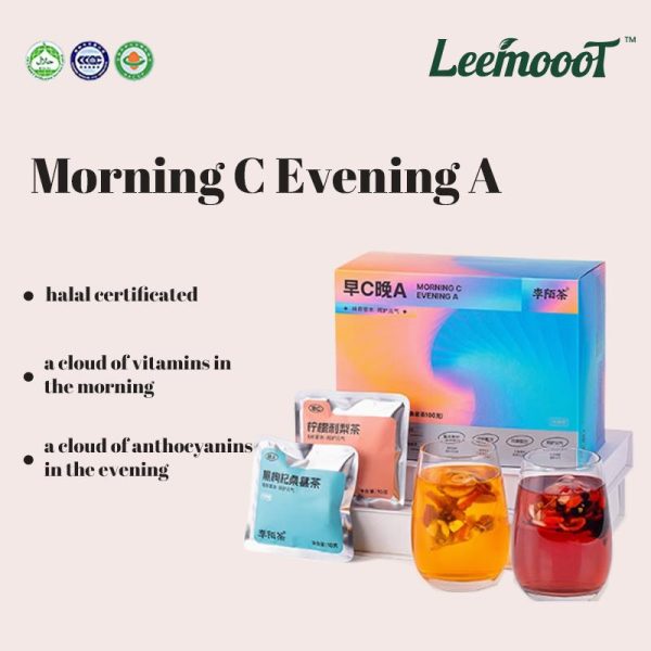 【LeemoooT】Healthy Flower and Fruit Tea, Combination of Lemon Rosaroxburghii Tratt and Black Gojimulbery Tea, 200g per box
