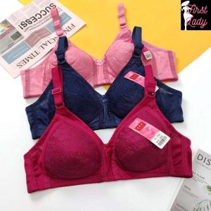 Bra Women Wireless Bra Cup BC Full Coverage Bras No Wire Bra 2 hook Bra Baju Dalam Wanita Tanpa Dawai 2 Cangkuk Underwear