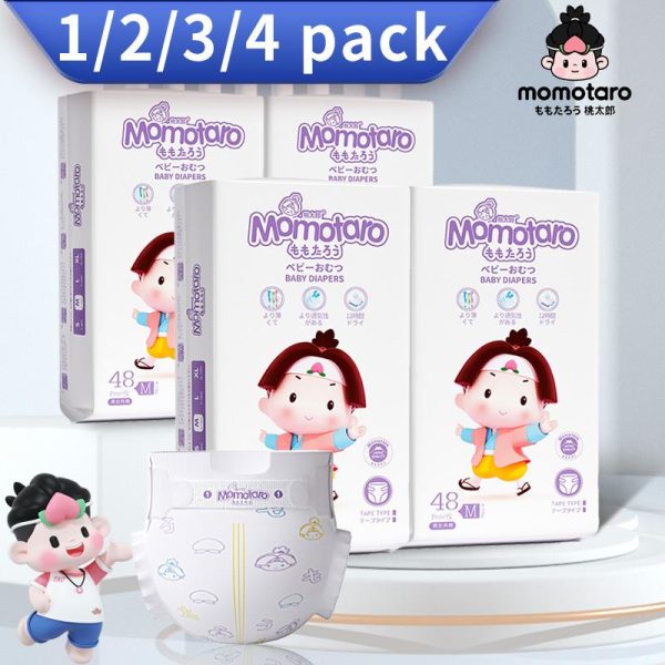 (1/2/3/4 PACKS) Momotaro Pampers Newborn Baby Diaper Tape And Pants Japanese Quality Huge Absorbent Baby Diapers Tapes pull pants baby diapers Premium Diapers