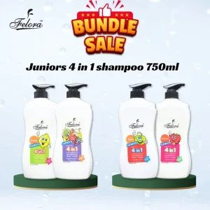 [Bundle Sale] Felora Junior Head to Toe 4 in 1 Soft Smooth Clean Body and Hair Shampoo 750ml // sabun mandi, sabun mandian bayi, mandian baby Kids Body Wash Newborn shampoo malaysia babies eczema Anak Child Rambut Aloe Aloe Vera