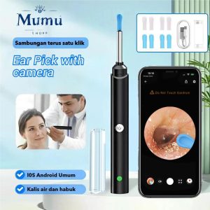 【COD&Local Delivery】 smart LED ear lighter Ear Cleaner ear lighter led camera baby ear lighter ear cleaning tool WIFI ear lighter waterproof earpick C7 C6 Removal Remover