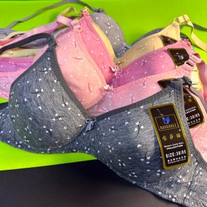 Wireless Bra Women Petite Size 32-38 AB Small Cup Cotton Bra 2 hook Love Logo Design Baju Dalam Wanita Tanpa Dawai