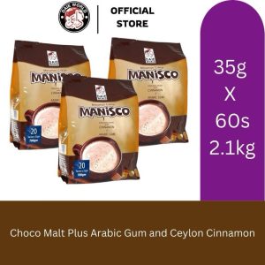 Manisco Minuman Coklat 20 Sachet 3 Pek Koko Chocolate dengan Ekstrak Cinnamon Ceylon dan Ekstrak Gum Arabic