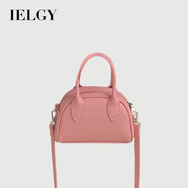 Beg Kecil, IELGY, Tekstur Lembut Bertekstur Laici Biru, Satu Bahu, Pegang Tangan, Beg Cangkang, Serba guna, Sesuai untuk Gaya Gasing Asing, Beg Serong, Sesuai untuk Gadis Kulit Bags