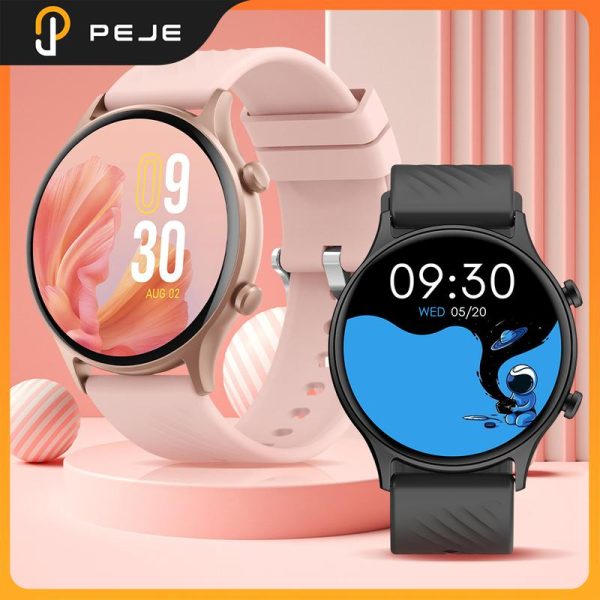 Jam Tangan Pintar, PEJE, Gaya Pasangan, ZW04, Skrin HD Kaca Bajaan 1.39-inci, Panggilan Bluetooth, 100 + Mod Sukan, Fungsi Muslim, Kawalan Suara AI, Kalis Air IP67, Menyokong Tali, Beli Satu Dapat Satu Tawaran Percuma